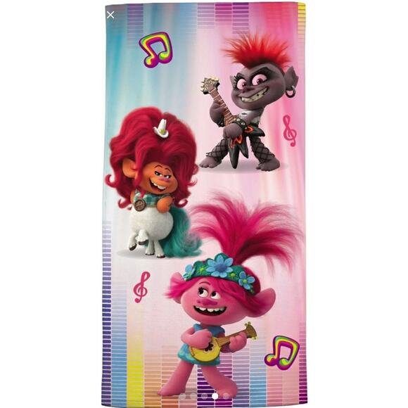 Trolls World Tour Bath & Pool Towel Sets | Hooded Towel - Picture 8 of 9